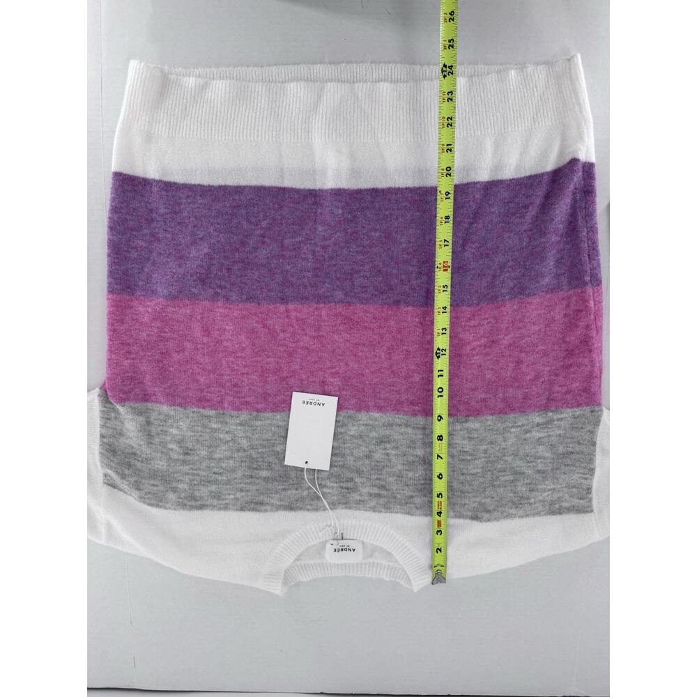 Andree By Unit Sweater Size M/L Colorblock Oversized Cozy Pink Crewneck $50 - Picture 9 of 15